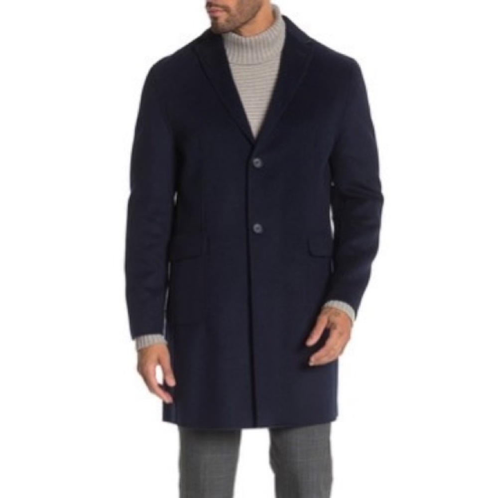 New Dkny $495 Navy Solid Button Jacket 38r - image 1